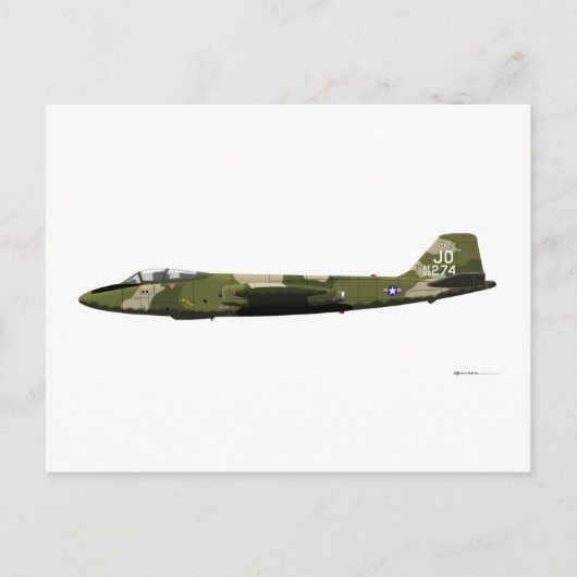 Martin B-57 Canberra Briefkaart (Voorkant)