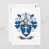 Martin Coat of Arms Briefkaart (Voorkant / Achterkant)