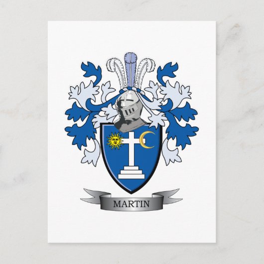 Martin Coat of Arms Briefkaart (Voorkant)