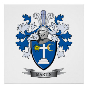 Martin Coat of Arms Perfect Poster