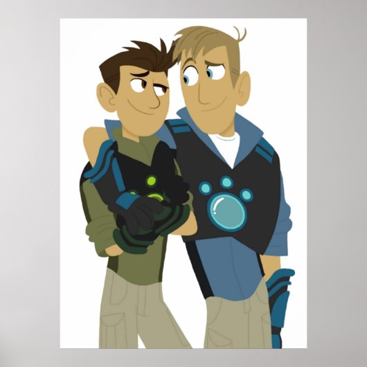 Martin en Chris Kratt Wild Kratts Poster (Voorkant)