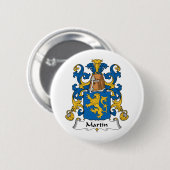 Martin Family Crest Ronde Button 5,7 Cm (Voorkant /achterkant)
