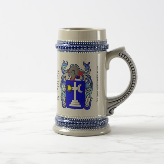 Martin Family Crest Stein Bierpul (Rechts)