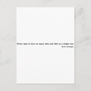 Martin Heidegger shirt 1 Briefkaart