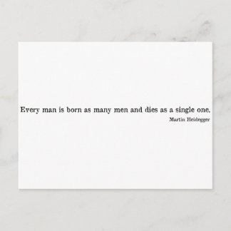 Martin Heidegger shirt 1 Briefkaart