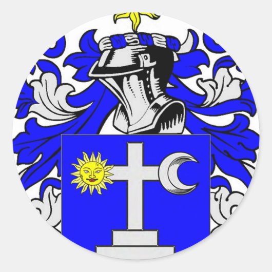 Martin (Iers) Wapen Ronde Sticker (Voorkant)