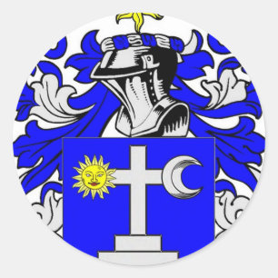 Martin (Iers) Wapen Ronde Sticker