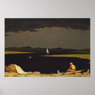 Martin Johnson Heade - Aankomende storm Thundersto Poster