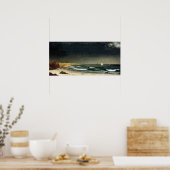 Martin Johnson Heade Approach Storm Beach Poster (Keuken)