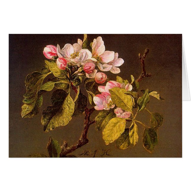 Martin Johnson Heade - fleurs d'Apple (Devant horizontal)