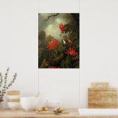 Martin Johnson Heade - Hummingbird Poster (Keuken)