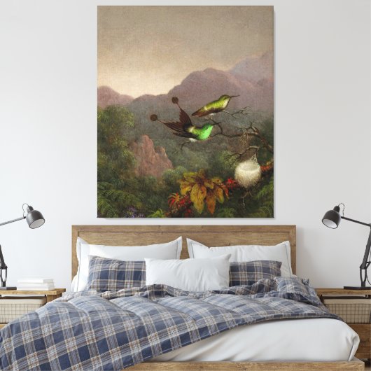 MARTIN JOHNSON HEADE - Racketstaart, Brazilië - 18 Canvas Afdruk (Insitu (Slaapkamer))
