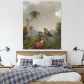 MARTIN JOHNSON HEADE - TWEE DOORNSTAARTEN - 1864-6 CANVAS AFDRUK (Insitu (Slaapkamer))