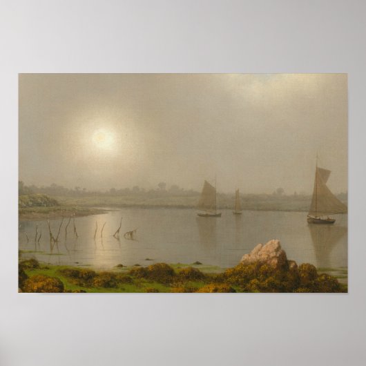 Martin Johnson Heade - York Harbour, kust van Main Poster (Voorkant)