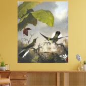 MARTIN JOHNSON HEADE - Zwartoorfee - 1863-64 Canvas Afdruk (Insitu (Woonkamer))