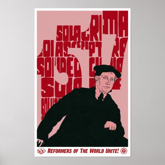 Martin Luther 1517 Jubileum Reformation Poster (Voorkant)