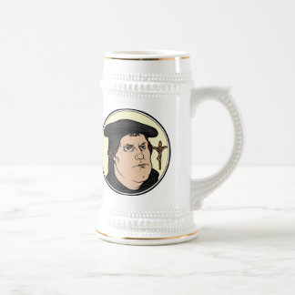 Martin Luther bekent Christus gekruisigde stein Bierpul