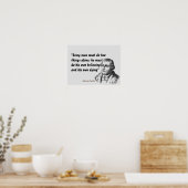 Martin Luther citaat over geloven en sterven Poster (Keuken)