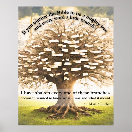 Martin Luther citaat poster (Voorkant)