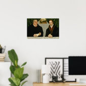 Martin Luther en Philip Melanchthon Poster (Thuiskantoor)