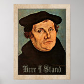 Martin Luther hier sta ik hier Poster (Voorkant)