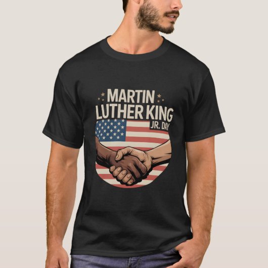 Martin Luther King Jr Day Unity Handshake T-Shirt (Devant)