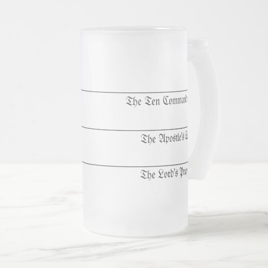 Martin Luther's Drink glas Matglas Bierpul (Voorkant rechts)