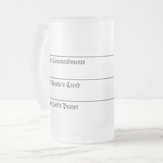 Martin Luther's Drink glas Matglas Bierpul (Voorkant links)