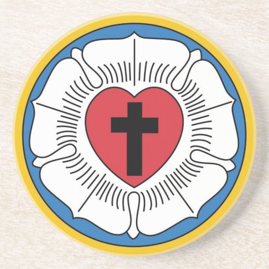 Martin Luther's Seal Zandsteen Onderzetter (Voorkant)