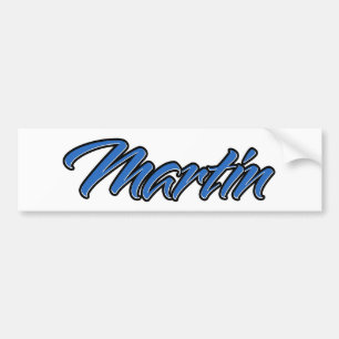 Martin Nom Autocollant Stickers Autocollant de Voi