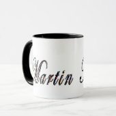 Martin, Nom, Logo,_ Mug Combo Noir. (Devant gauche)