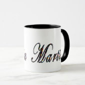 Martin, Nom, Logo,_ Mug Combo Noir. (Devant droit)