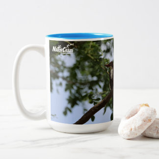 Martin-pêcheur à gorge blanche Mug Bleu - Oiseau s