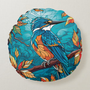 Martin-pêcheur d'automne Coussin
