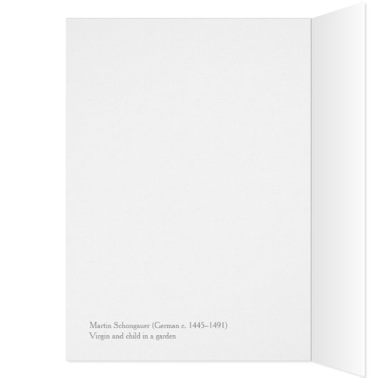 Martin Schongauer CC0940 Virgin tuinkaart (Binnen (Links))