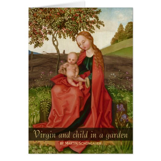 Martin Schongauer CC0940 Virgin tuinkaart (Voorkant)