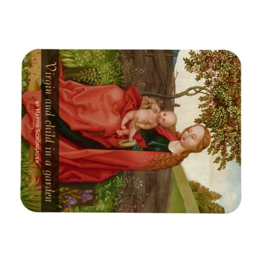 Martin Schongauer CC0942 Maagd en kindertuin Magneet (Horizontaal)