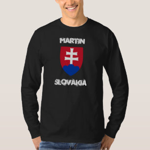 Martin, Slowakije met wapenmantel T-shirt