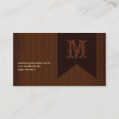 Martin Stripe Carte de visite (Dos)