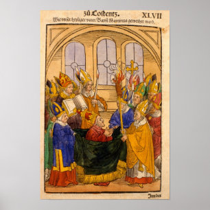 Martin V is geïnstalleerd als paus Poster