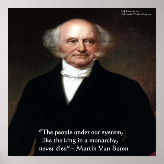 Martin Van Buren "American Live" Wisdom Poster (Voorkant)