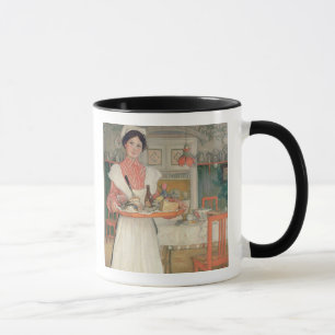 Martina Carrying Breakfast op een lade, 1904 Mok