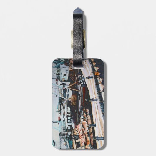 Martine in het Midden-Oosten, Jaffe Bagagelabel (Achterkant verticaal)