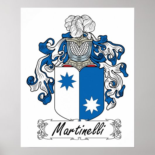 Martinelli Family Crest Poster (Voorkant)