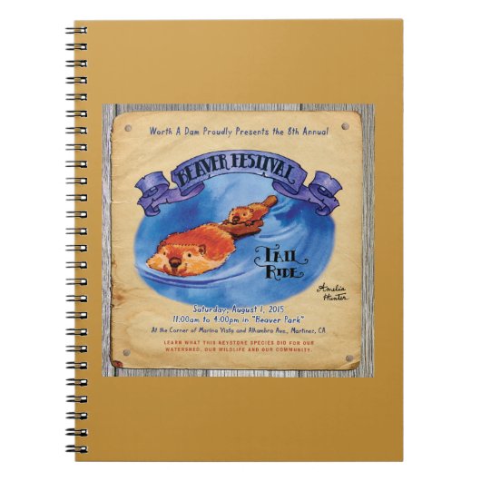 Martinez Beaver Festival Tail Ride Notebook Notitieboek (Voorkant)