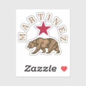 Martinez, California Classic Round Sticker (Vel)