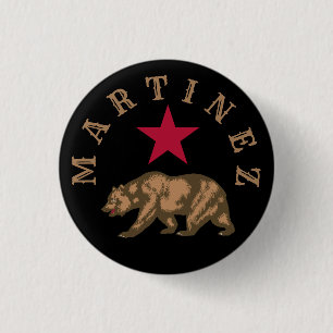 Martinez, Californië Ronde Button 3,2 Cm