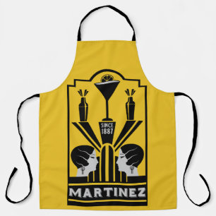 Martinez Cocktail Art Deco Schort