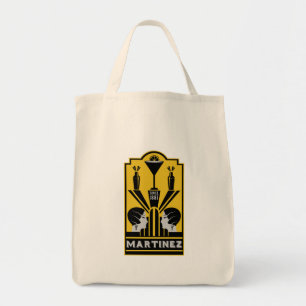 Martinez Cocktail Art Deco Tote Bag