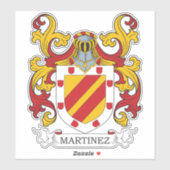 Martinez Family Crest Sticker (Vel)